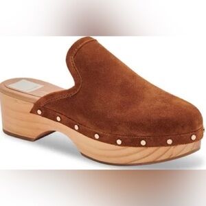 Dolce Vita Women's Suede Studded Clogs Size 8.5